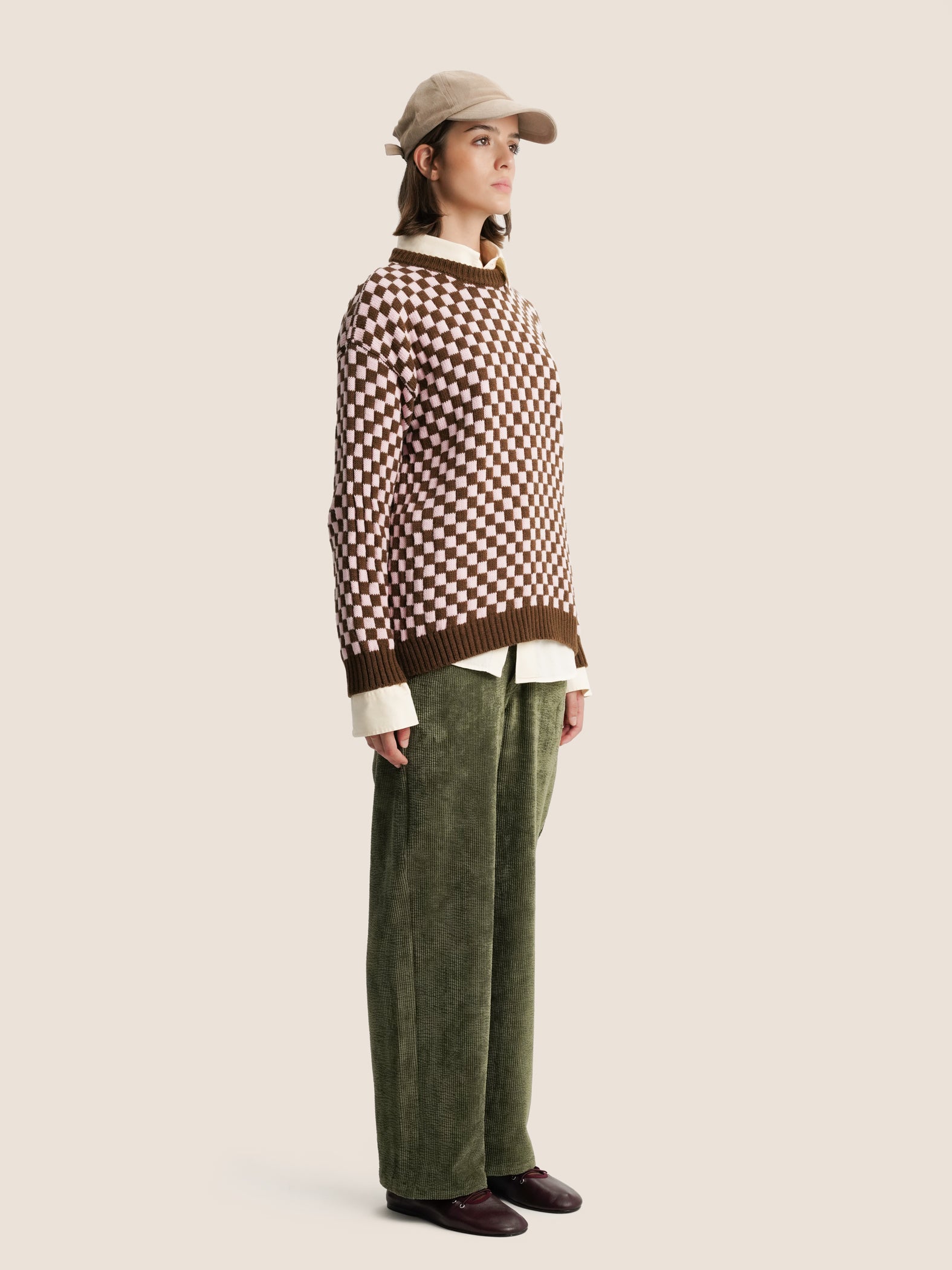 GREEN CORDUROY TROUSERS