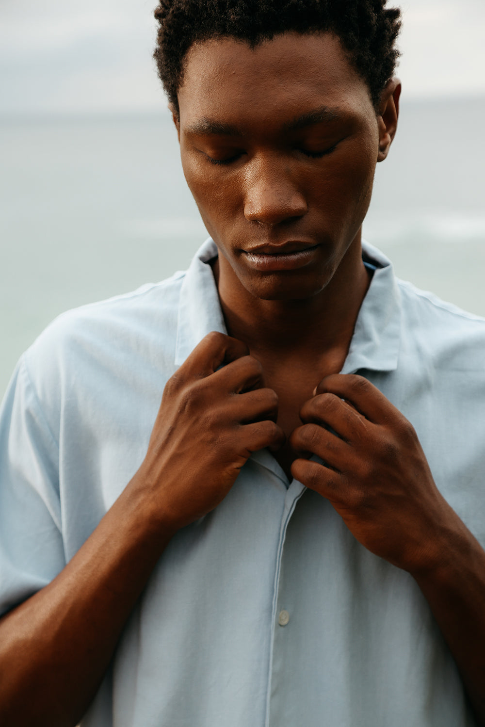 BLUE COTTON SHIRT