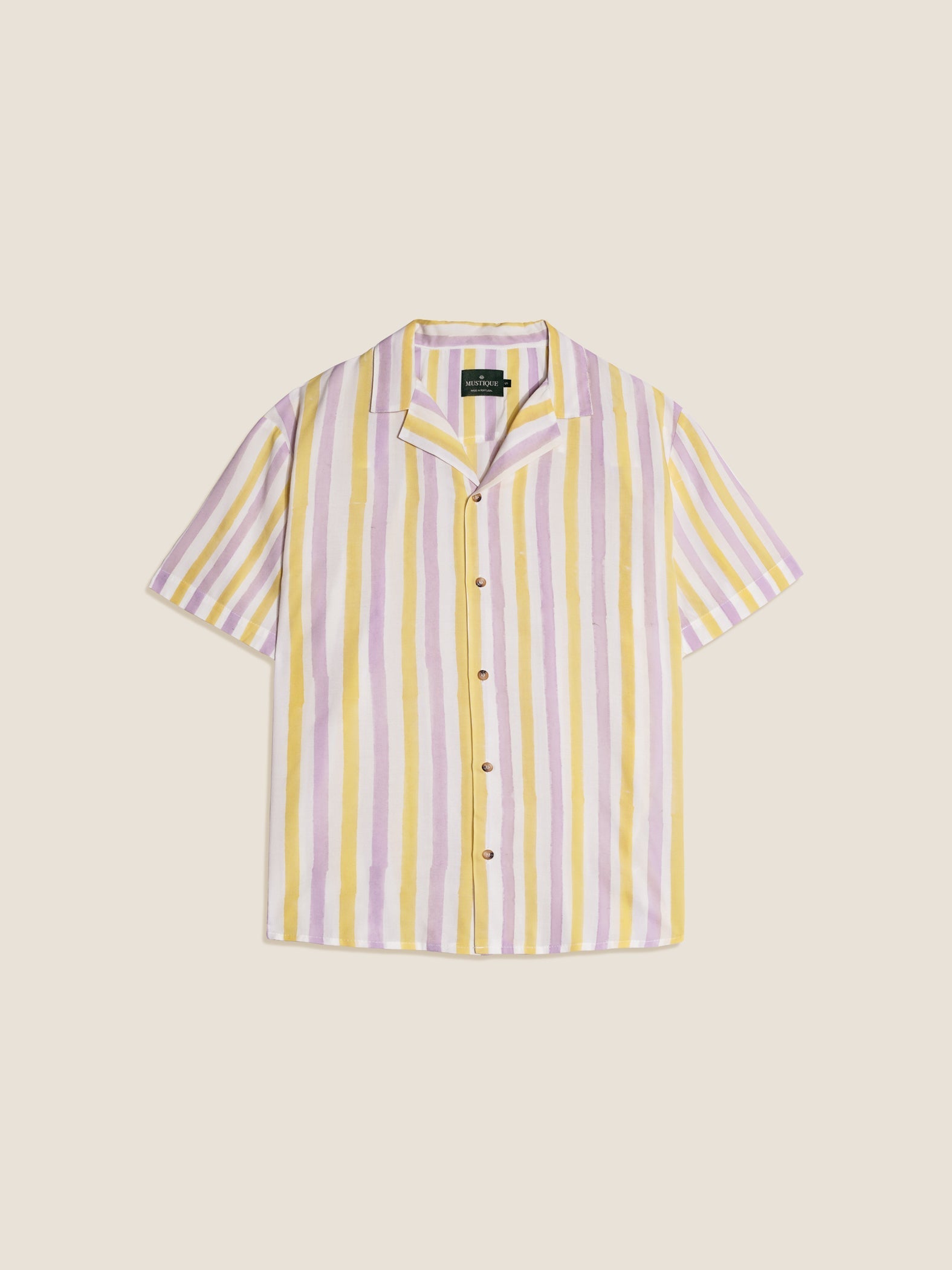 YELLOW & LILAC STRIPED SHIRT