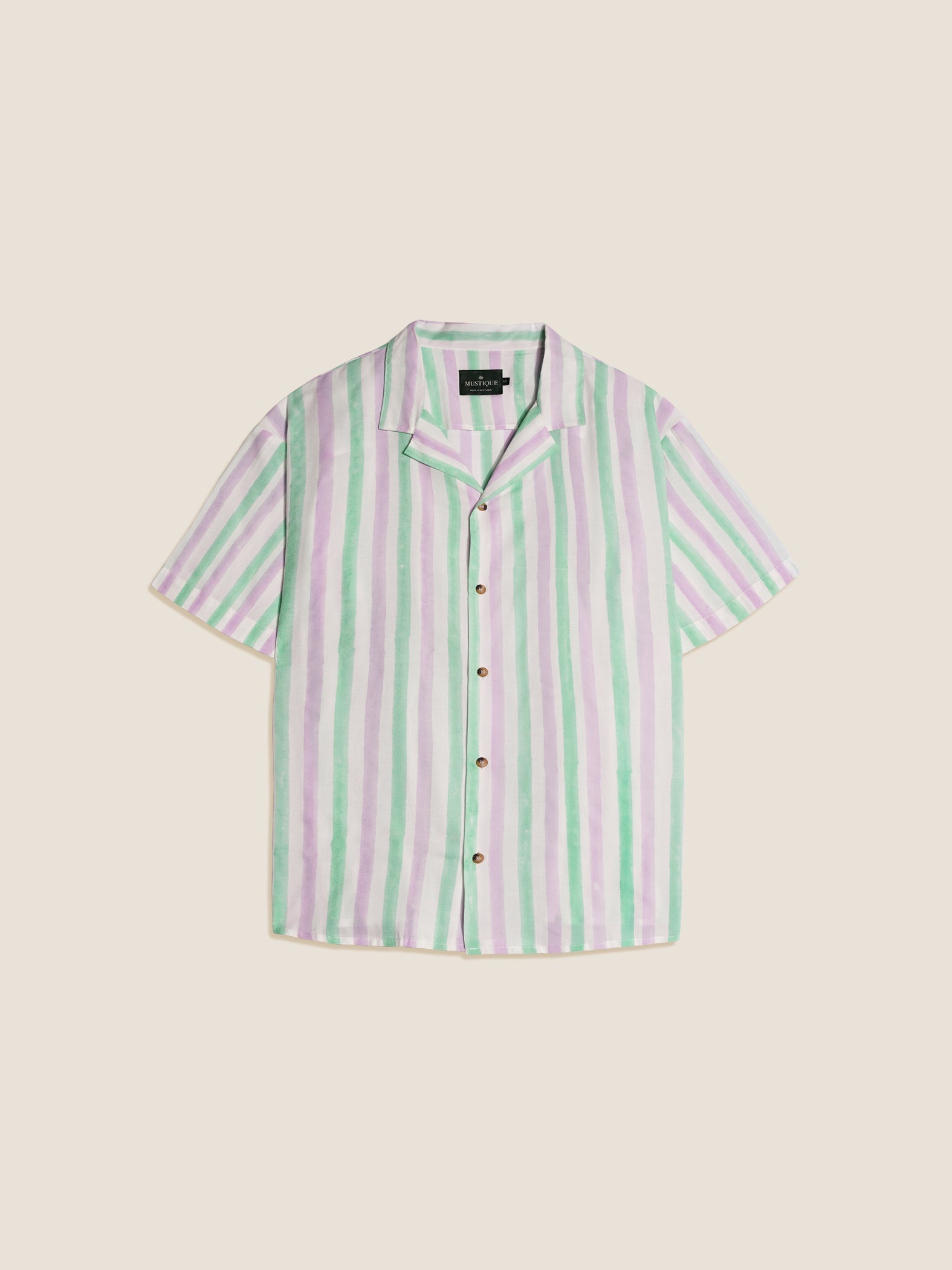 GREEN LILAC STRIPED SHIRT