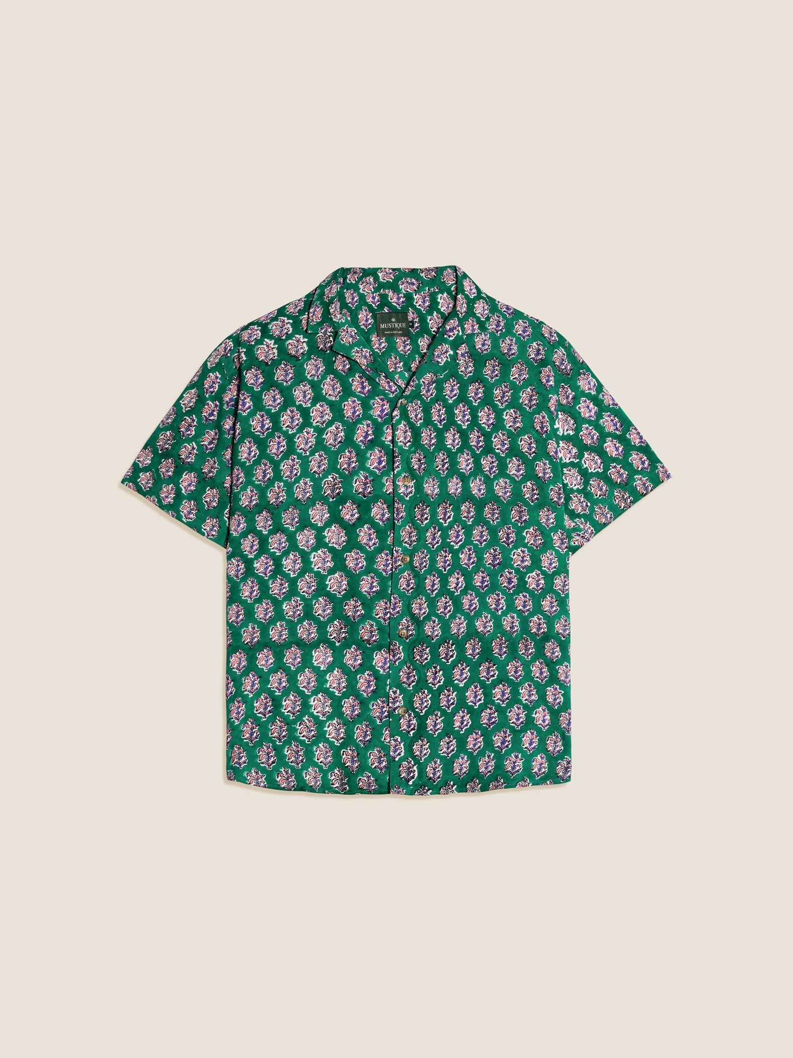 GREEN FLORAL SHIRT