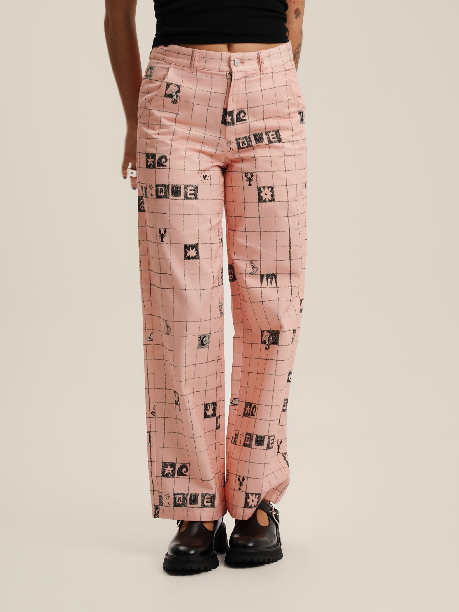 PINK SKATE TROUSERS