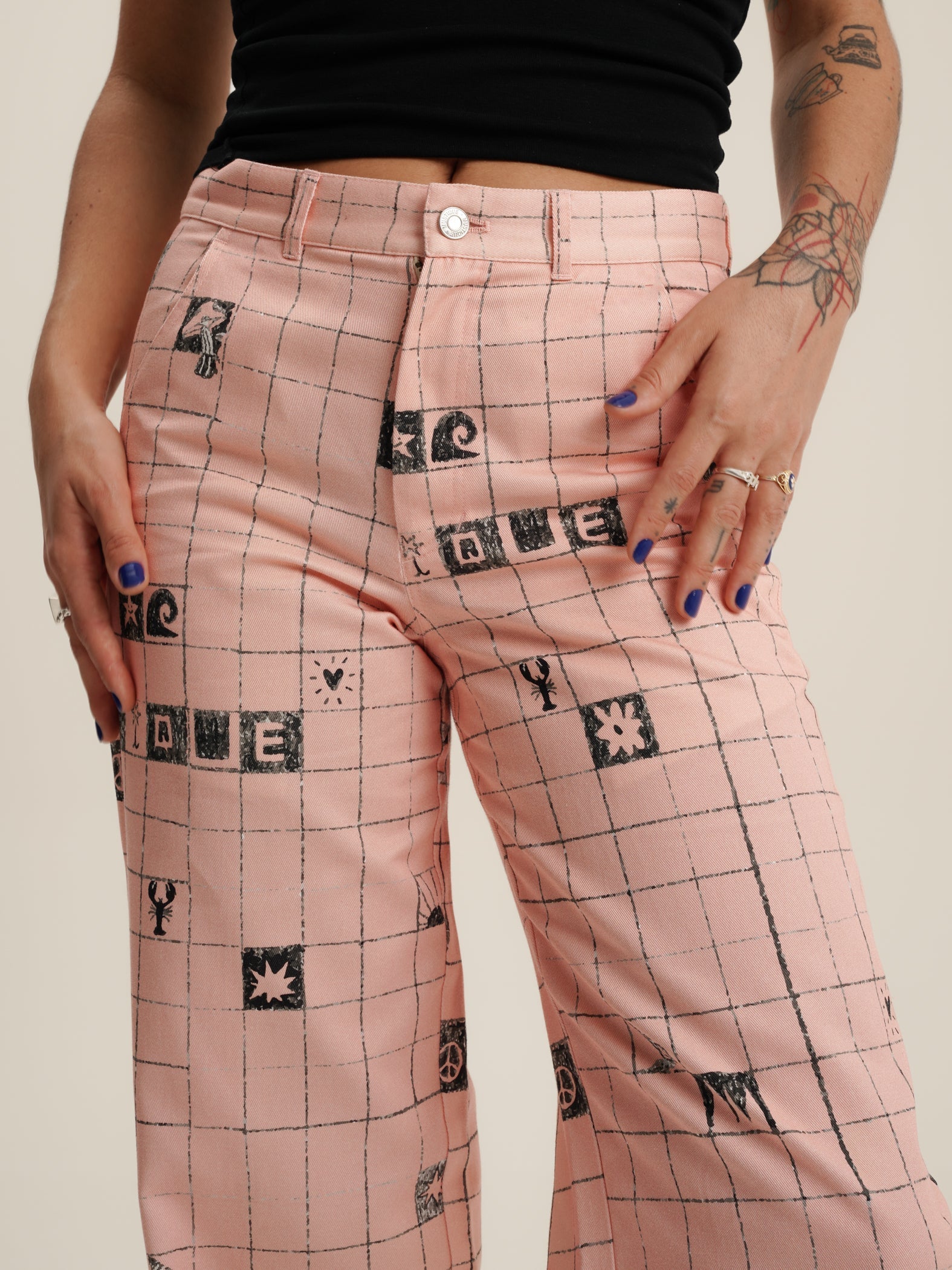 PINK SKATE TROUSERS