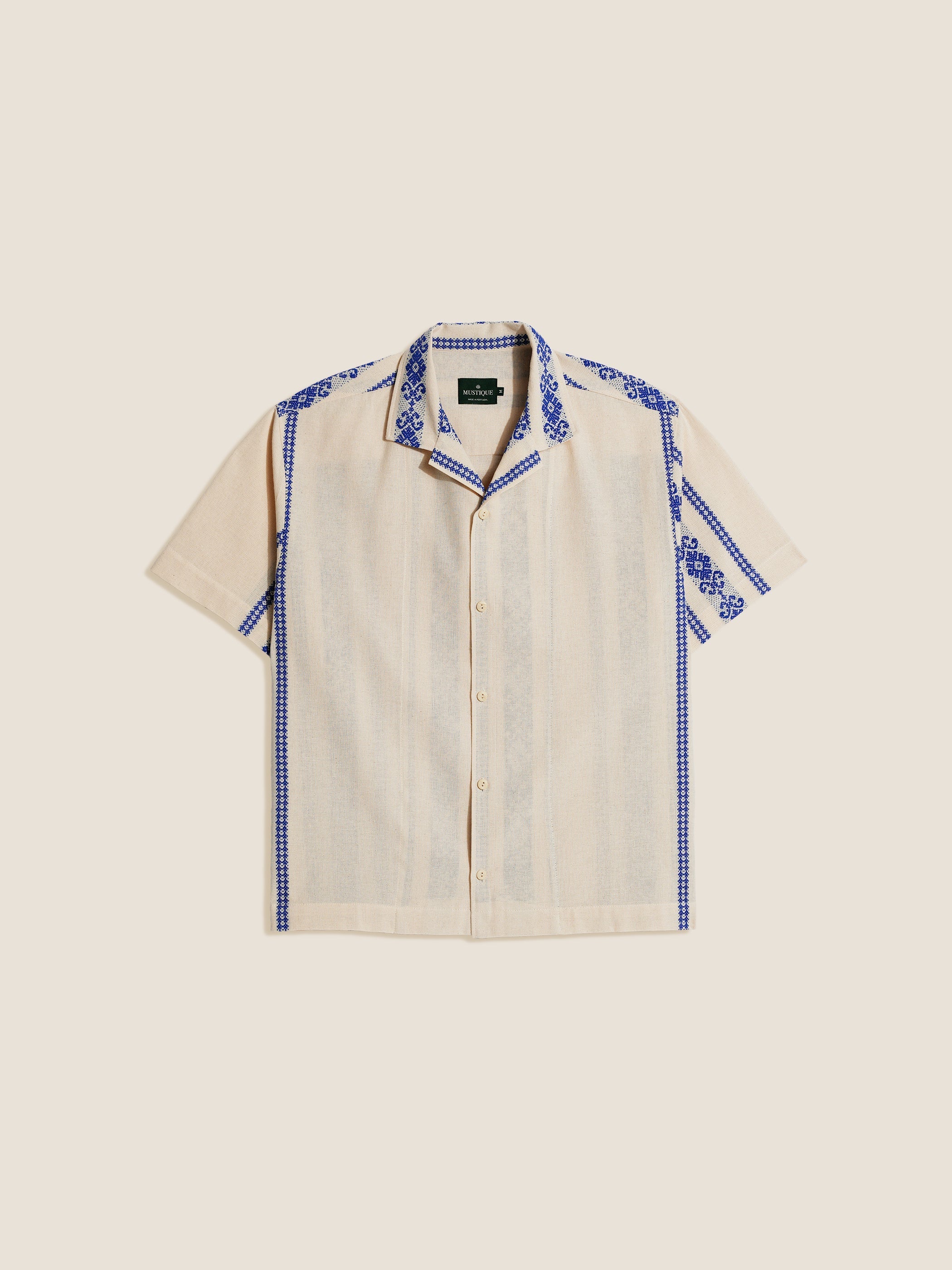 BLUE FOLKLORE SHORT SLEEVE SHIRT