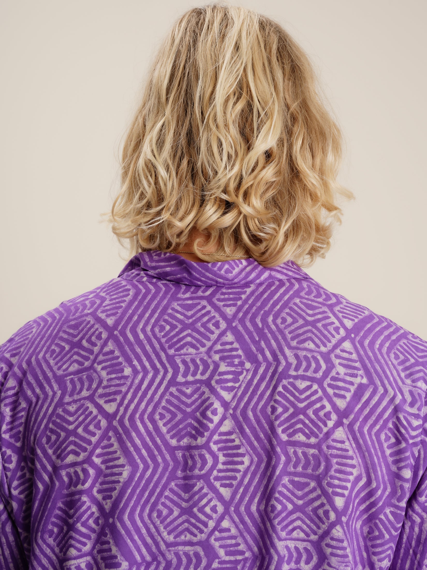 PURPLE PATTERNED SHIRT