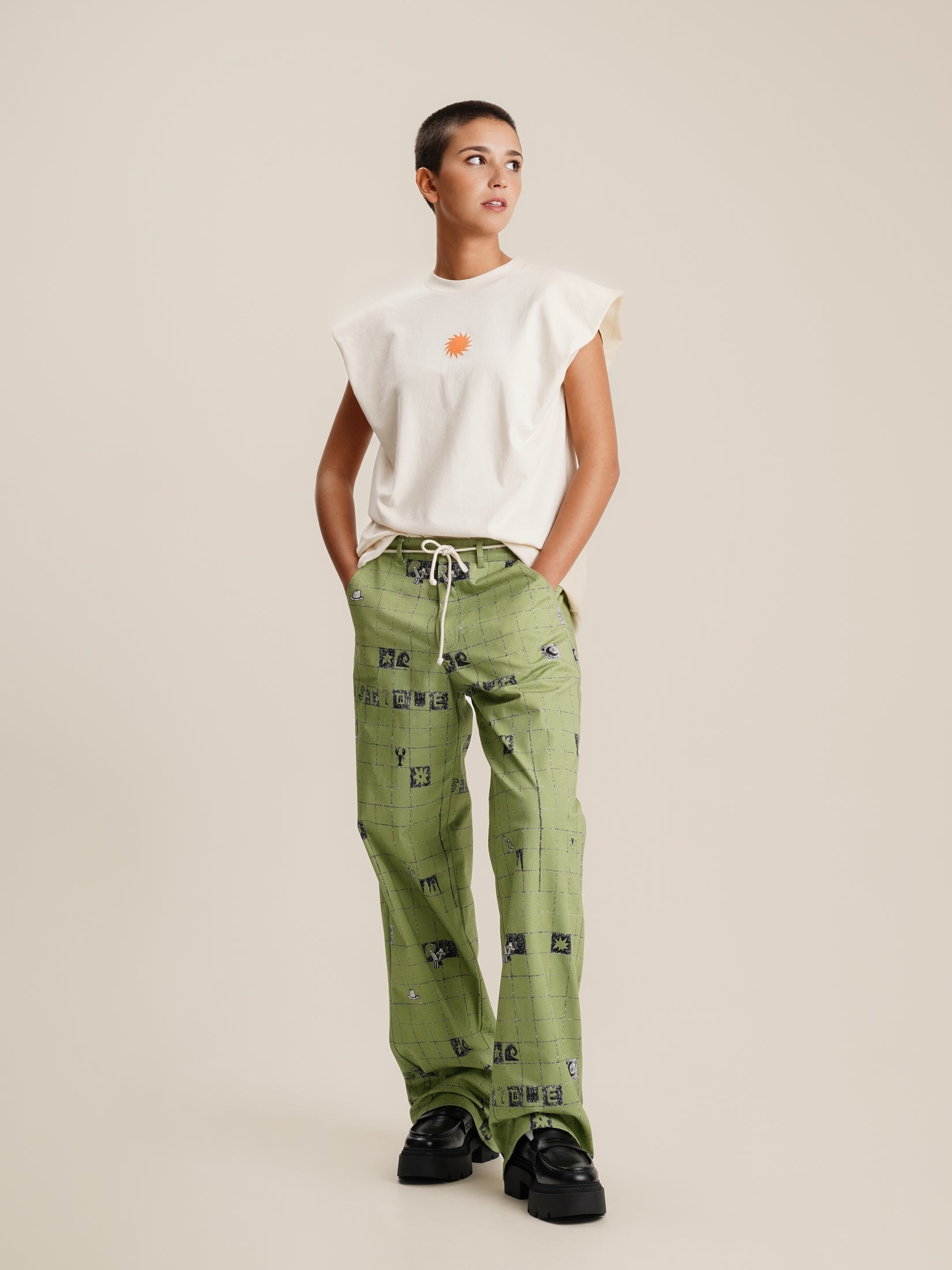 GREEN SKATE TROUSERS