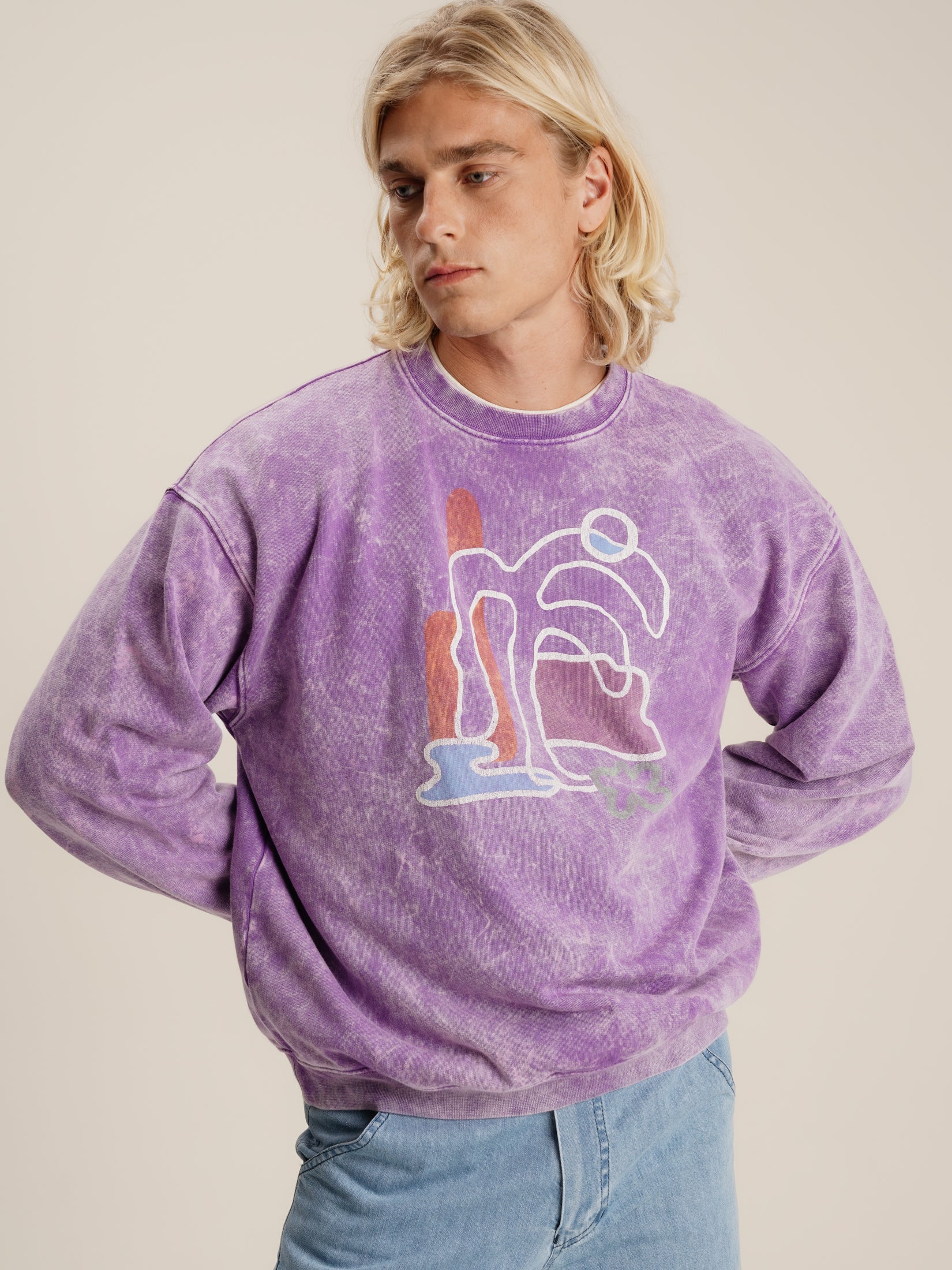 PURPLE RAIN SWEATER