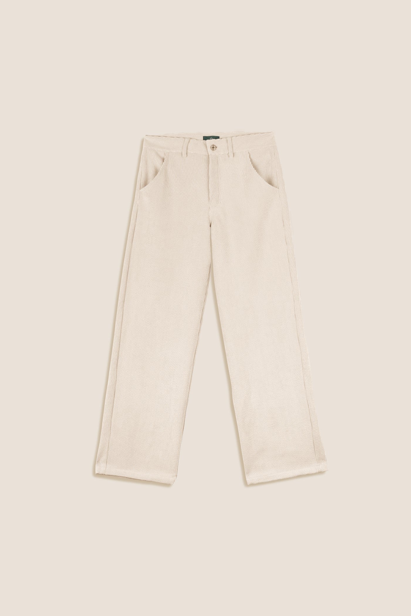 ECRU CORDUROY TROUSERS