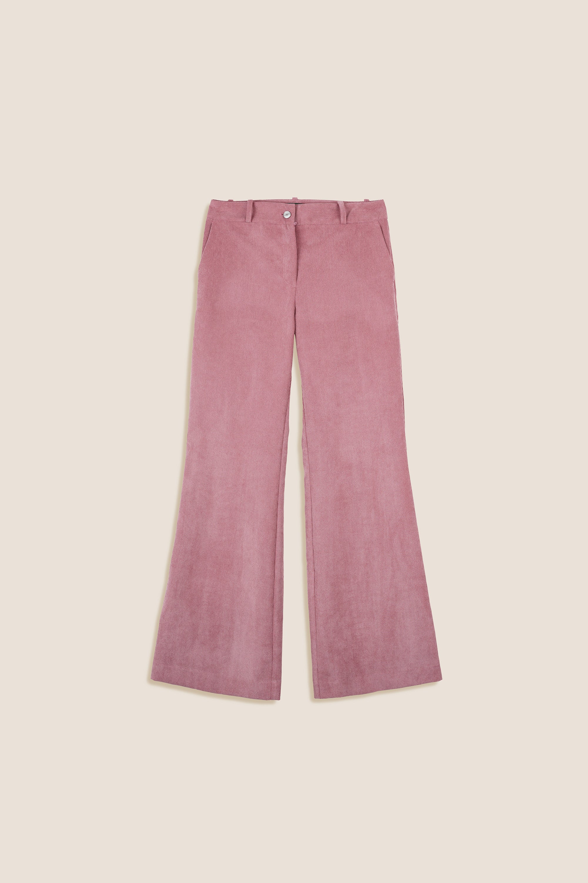 PINK FLARED TROUSERS