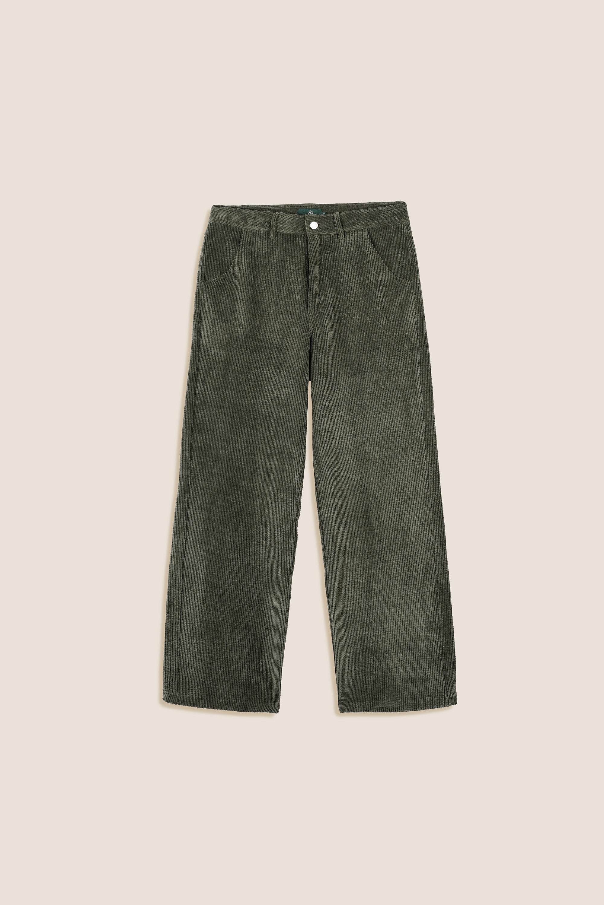 GREEN CORDUROY TROUSERS